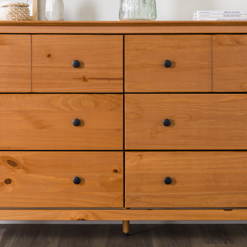 Mercury Row® Lafever 6 Drawer 57" W Double Dresser & Reviews Wayfair